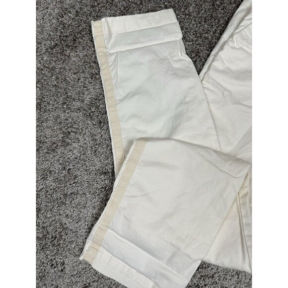 GAP Girlfriend‎ Chino Pants Beige Stripe 6 Straight Leg Casual Minimalist Y2K - Picture 15 of 15